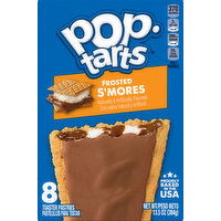 Pop-Tarts Toaster Pastries, S'mores, Frosted, 8 Pack - 8 Each 