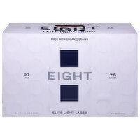 Eight Beer, Elite Light Lager - 24 Each