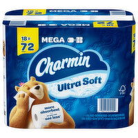 Charmin Bathroom Tissue, Mega Roll, 2-Ply - 3 Each 