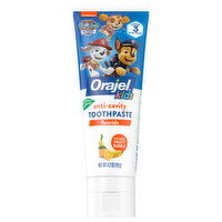 Orajel Toothpaste, Fluoride, Anti-Cavity, Paw Patrol, Stage 3 (2-10 Years), Natural Fruity Bubble - 4.2 Ounce 