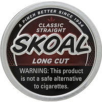 Skoal Smokeless Tobacco, Classic Straight, Long Cut - 1.2 Ounce 