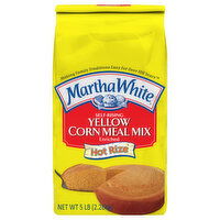 Martha White Corn Meal Mix, with Hot Rize, Enriched, Self-Rising, Yellow - 5 Pound 