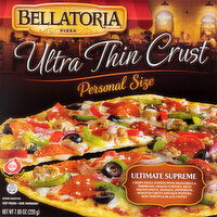 Bellatoria Pizza, Ultra Thin Crust, Ultimate Supreme, Personal Size