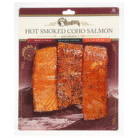 Echo Falls Coho Salmon, Hot Smoked, Traditional/Cracked Pepper/Cajun Spice - 12 Ounce 