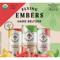 Flying Embers Hard Seltzer, Sweet & Heat, Variety Pack - 6 Each 