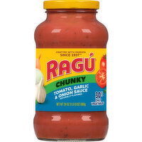 Ragu Sauce, Tomato, Garlic & Onion, Chunky - 24 Ounce 