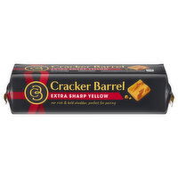 Cracker Barrel Cheese, Cheddar, Extra Sharp Yellow - 8 Ounce 