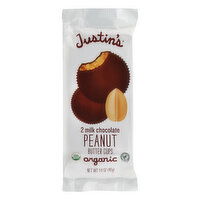 Justin's Peanut Butter Cups, Milk Chocolate, Organic - 2 Each 