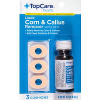 TopCare Corn & Callus Remover, Cushions, Liquid - 3 Each 