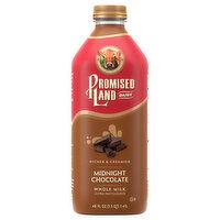 Promised Land Dairy Whole Milk, Midnight Chocolate - 48 Fluid ounce 