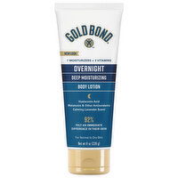 Gold Bond Body Lotion, Deep Moisturizing, Overnight - 8 Ounce 