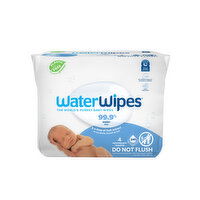 WaterWipes Original 99.9% Water Based Baby Wipes, Unscented & Hypoallergenic for Sensitive Skin - 240 Each 