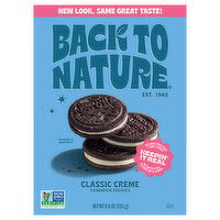 Back to Nature Sandwich Cookies, Classic Creme - 9 Ounce