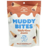 Muddy Bites Waffle Cone Snacks, Milk Chocolate