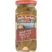 Santa Barbara Olive Co. Olives, Martini Pimento - 5 Ounce 