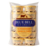 Blue Bell Homemade Vanilla Ice Cream Cups - 12 ct / 3 fl oz