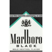 Marlboro Cigarettes, Menthol, Black - 20 Each 