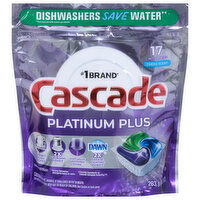 Cascade Dishwasher Detergent, Fresh Scent, Actionpacs - 17 Each 