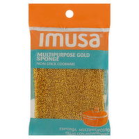 Imusa Sponge, Multipurpose, Non-Stick Cookware, Gold - 1 Each 