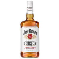 Jim Beam Aged 4 Years White Label Kentucky Straight Bourbon Whiskey, 1.75 L     - 1.75 Litre 