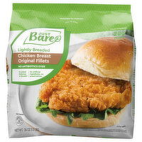 Just Bare Chicken Breast, Original Fillets, Lightly Breaded - 24 Ounce 