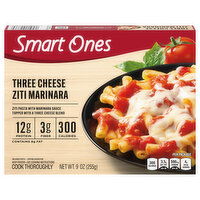 Smart One Ziti Marinara, Three Cheese - 9 Ounce 