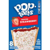 Pop-Tarts Toaster Pastries, Strawberry, Frosted - 8 Each 