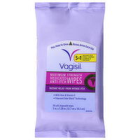 Vagisil Anti-Itch Wipes, Medicated, Maximum Strength