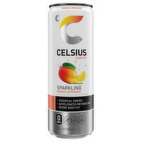 Celsius Energy Drink, Sparkling, Mango Lemonade