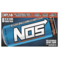 NOS Energy Drink, High Performance, Fridge Pack