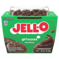 Jell-O Refrigerated Desserts, Girl Scouts Thin Mints, Dark Chocolate - 2 Each 