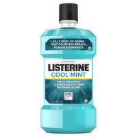 Listerine Mouthwash, Antiseptic, Cool Mint - 50.7 Fluid ounce 