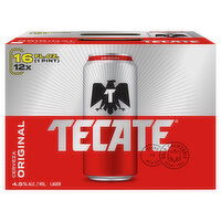 Tecate Beer, Lager, Original, - 12 Each 