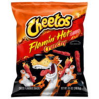 Cheetos Cheese Flavored Snacks, Crunchy, Flamin' Hot Flavored - 8.5 Ounce 