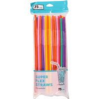 Jacent Straws, Super Flex - 75 Each 