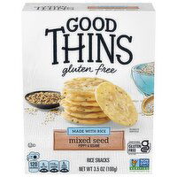 GOOD THINS Mixed Seed Rice Snacks Gluten Free Crackers, Snack Crackers