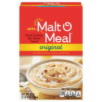 Malt O Meal Cereal, Original, Hot Wheat, Quick Cooking - 36 Ounce 