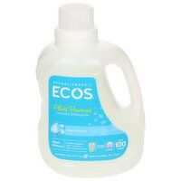 Ecos Laundry Detergent, Free & Clear, Plant Powere - 100 Fluid ounce 