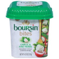 Boursin Cheese Bites, Gournay Style, Garlic & Fine Herbs - 4.23 Ounce 