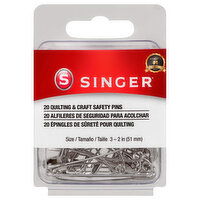 Singer Safety Pins, Quilting & Craft - 20 Each 