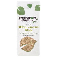 Manitou Trading Brown Rice, Arborio - 18 Ounce 