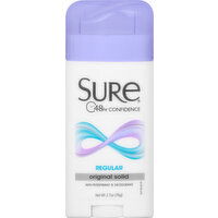 Sure Anti-Perspirant & Deodorant, Regular, Original Solid - 2.7 Ounce 