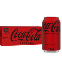 Coca-Cola Zero Sugar Diet Soda Soft Drink, 12 fl oz, 12 Ct - 12 Each 