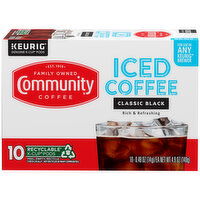Community Coffee CF SGL SERV ICED BLACK 10CT - 10 Each