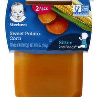 Gerber Sweet Potato Corn, 2nd Foods, Sitter, 2 Pack - 2 Each 