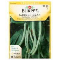 Burpee Seeds, Garden Bean, Kentucky Wonder - 21 Gram 