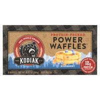 Kodiak Power Waffles, Protein-Packed, Blueberry - 8 Each 