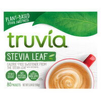 Truvia Sweetener, Calorie-Free, Stevia Leaf, Plant-Based - 80 Each 