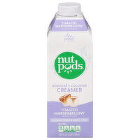 Nutpods Creamer, Unsweetened & Dairy Free, Toasted Marshmallow, Almond + Coconut - 25.4 Fluid ounce 