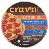 Crav'n Flavor Pizza, Pepperoni, Original Thin Crust - 15.4 Ounce 